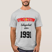 Kirgisistan Flag Independence Celebration T-Shirt (Vorderseite)