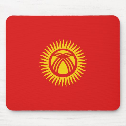 Kirgisistan Flag Mousepad (Vorne)