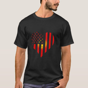 Kirgisistan Herz USA Amerika Kirgisische Republik T-Shirt