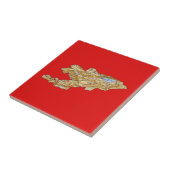 Kirgisistan-Karten-Fliese Fliese (Seite)