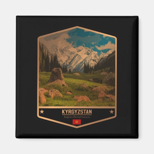 Kirgisistan Magnet (Vorne)