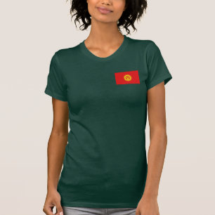 Kirgisistanflaggen- und -karten-DK-T - Shirt