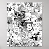 Kiribaku Manga Collage Poster (Vorne)