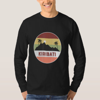 Kiribati Berg und Palmen T-Shirt