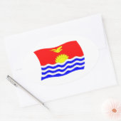 Kiribati-Flag-Aufkleber Ovaler Aufkleber (Umschlag)