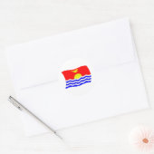 Kiribati-Flag-Aufkleber Runder Aufkleber (Umschlag)