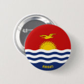 Kiribati Flag Charming Patriotic Button (Vorne & Hinten)