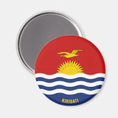Kiribati Flag Charming Patriotic Magnet (Vorderseite/Rückseite)