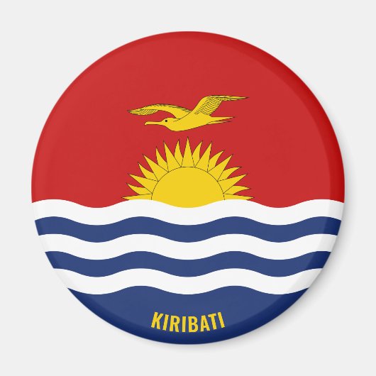 Kiribati Flag Charming Patriotic Magnet (Vorne)