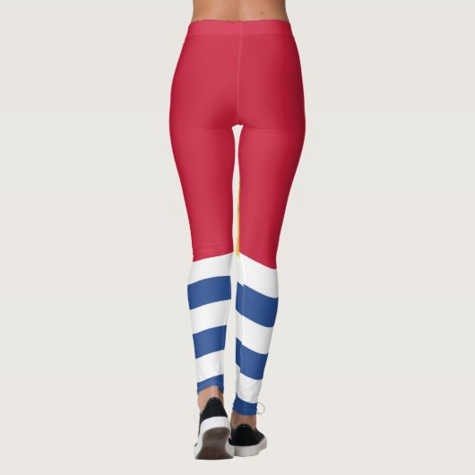 Kiribati Flag Emblem Leggings (Rückseite)