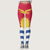 Kiribati Flag Emblem Leggings (Vorderseite)