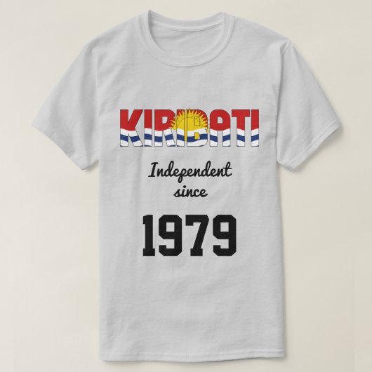 Kiribati Flag Independence Celebration T-Shirt (Design vorne)