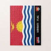Kiribati Flag & Kiribati Land /Kiribati Inseln Puzzle (Vertikal)