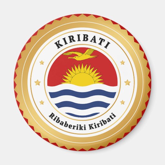 Kiribati Flag Magnet (Vorne)