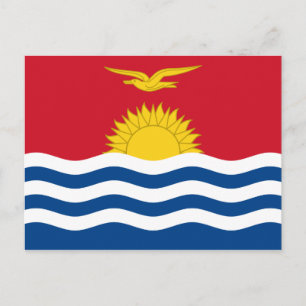 Kiribati Flag Postkarte