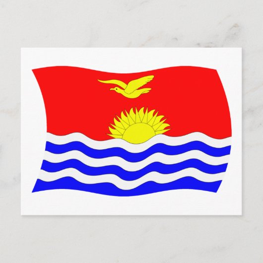 Kiribati Flag Postkarte (Vorderseite)