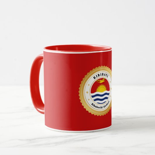 Kiribati Flag Tasse (Vorderseite Links)