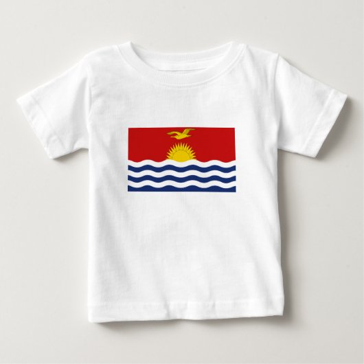 Kiribati-Flagge Baby T-shirt (Vorderseite)