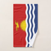 Kiribati-Flagge Badhandtuch Set (Handtuch)