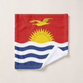 Kiribati-Flagge Badhandtuch Set (Waschlappen)