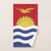 Kiribati-Flagge Badhandtuch Set (Handtuch)