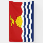 Kiribati-Flagge Banner (Vertikal)