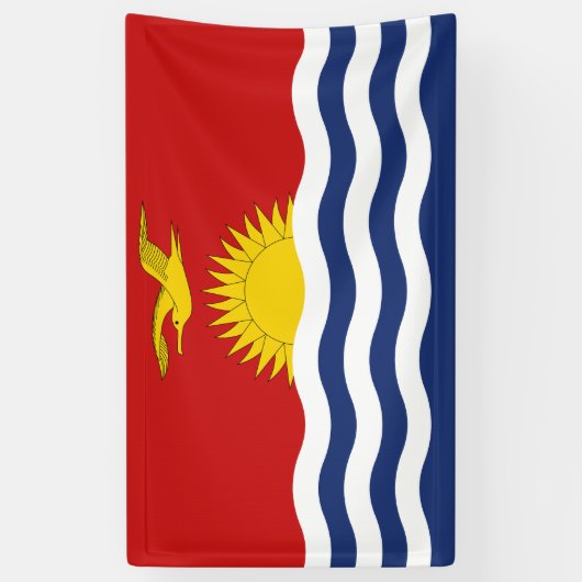 Kiribati-Flagge Banner (Vertikal)