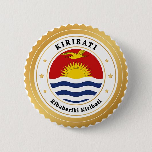 Kiribati-Flagge Button (Vorderseite)