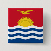Kiribati-Flagge Button (Vorderseite)