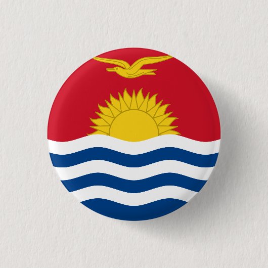 Kiribati-Flagge Button (Vorderseite)