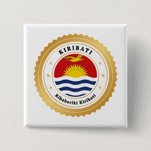Kiribati-Flagge Button (Vorderseite)