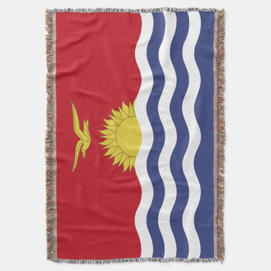 Kiribati-Flagge Decke (Vorderseite Vertikal)