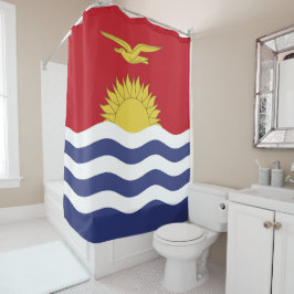 Kiribati-Flagge Duschvorhang
