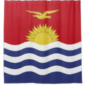 Kiribati-Flagge Duschvorhang (Vorderseite)