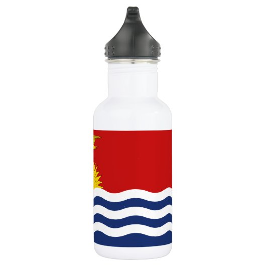 Kiribati-Flagge Edelstahlflasche (Rechts)