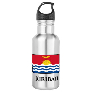 Kiribati-Flagge Edelstahlflasche