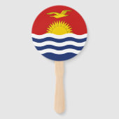 Kiribati-Flagge Fächer (Rückseite)