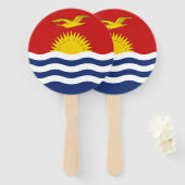 Kiribati-Flagge Fächer (Vorne und Hinten)