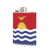 Kiribati-Flagge Flachmann (Links)