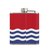 Kiribati-Flagge Flachmann (Rückseite)