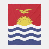 Kiribati-Flagge Fleecedecke (Vorderseite)