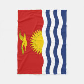 Kiribati-Flagge Fleecedecke (Vorderseite)
