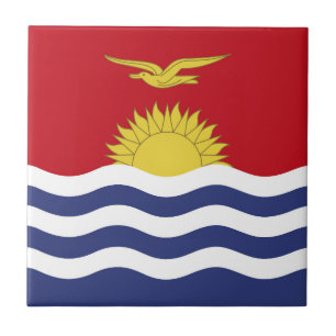 Kiribati-Flagge Fliese