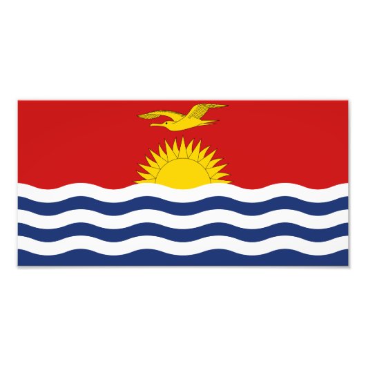 Kiribati-Flagge Fotodruck (Vorne)