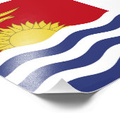 Kiribati-Flagge Fotodruck (Ecke)