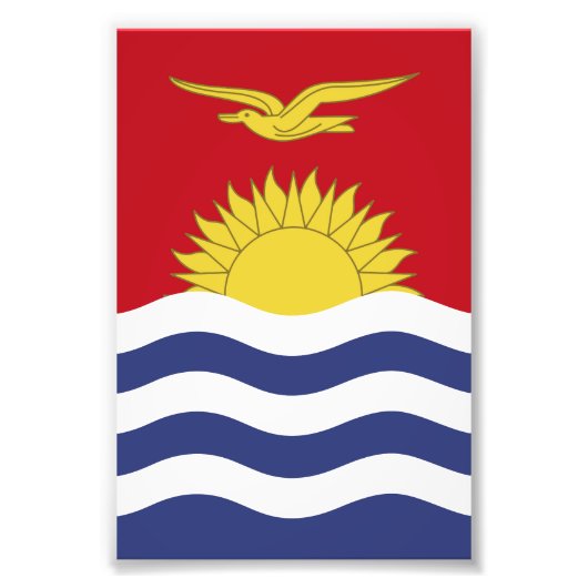 Kiribati-Flagge Fotodruck (Vorne)