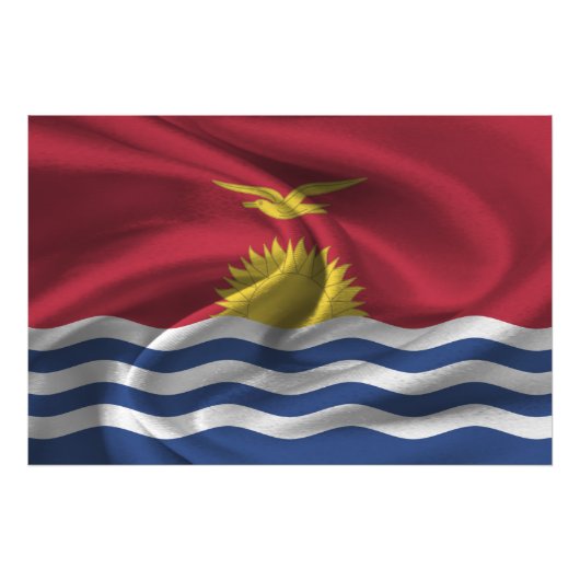 Kiribati-Flagge Fotodruck (Vorne)
