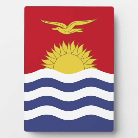 Kiribati-Flagge Fotoplatte (Vorderseite)