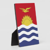 Kiribati-Flagge Fotoplatte (Seite)