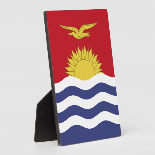 Kiribati-Flagge Fotoplatte (Seite)